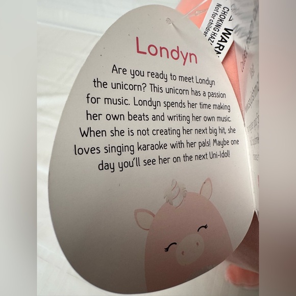 Squishmallow Londyn the Unicorn 16”. Rare. Discontinued sequence detail - Picture 4 of 5